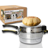 Silver Crest Arabic Bread Maker Oven – 28cm Electric Mini Oven with Italian Technology Heating Element for Pita, Roti, Flatbreads, Mini Pizzas & More