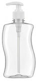 ARTC 500ml Refillable Empty Clear Soap Dispenser Bottle – Ergonomic Plastic Liquid Hand Soap Pump Container for Bathroom Vanity & Kitchen Sink, Lotion, Dish Soap – (Pack of 3)