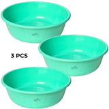 ARTC Plastic Basin Tub – Multipurpose Round Household Utility Tub for Washing, Cleaning & Storage – Durable, Lightweight