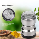 ARTC Household Electric Mill Grinder Machine 150W 2 PIN Stainless Steel Electric Spice Coffee Nut Grain Grinder, Multi‑Function Crusher Mill Blender Kitchen Tool