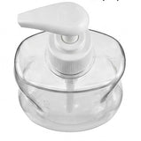 ARTC 500ml Refillable Empty Clear Soap Dispenser Bottle – Ergonomic Plastic Liquid Hand Soap Pump Container for Bathroom Vanity & Kitchen Sink, Lotion, Dish Soap – (Pack of 3)