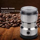 ARTC Household Electric Mill Grinder Machine 150W 2 PIN Stainless Steel Electric Spice Coffee Nut Grain Grinder, Multi‑Function Crusher Mill Blender Kitchen Tool