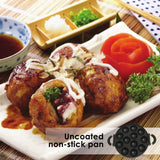 ARTC Takoyaki Pan – Japanese Snack Maker with Glass Lid – 12 Hole Non-Stick Pan for Takoyaki, Cake Pops, Poffertjes, and Snacks