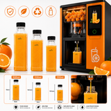 ARTC Plastic Juice Bottles Clear With Caps Milk Bottle Water Bottles For Kids Empty Bottle Zamzam Water Gym Water Bottle Reusable Plastic Juice Bottle Leak Proof
