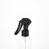 ARTC 3PCS Clear Plastic Spray Bottles Set – Refillable Empty Atomizer Mist Bottles with Black Trigger Sprayers, Leakproof Portable Containers for Water, Perfume, Hair Styling, and Essential Oils
