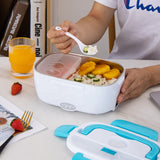 ARTC Electric Lunch Box 1.2L – Portable Food Warmer with Removable Stainless Steel Container, Leak-Proof Design, Spoon & Power Cable for Office, Travel, and School