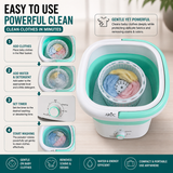 ARTC Portable Mini Washing Machine – Compact and Collapsible, 1.8kg Capacity for Small Spaces, Travel, and Quick Washes