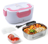 ARTC Electric Lunch Box 1.2L – Portable Food Warmer with Removable Stainless Steel Container, Leak-Proof Design, Spoon & Power Cable for Office, Travel, and School