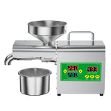 Electric Oil Press Machine – Stainless Steel Oil Extractor for Home Use, Cold/Hot Press, Easy to Operate, High Efficiency for Seeds, Nuts, and Grains - 800W Home Use