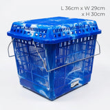 Hand Camping Picnic Storage Baskets Shopping Hamper with Lid and Handle
