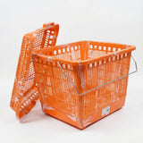 Hand Camping Picnic Storage Baskets Shopping Hamper with Lid and Handle