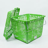 Hand Camping Picnic Storage Baskets Shopping Hamper with Lid and Handle
