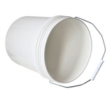 ARTC All Purpose BPA Free Heavy Duty Plastic Pail Paint Bucket 10 LTR, White, 3 pieces Set