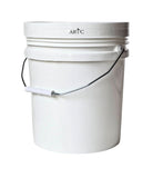 ARTC All Purpose BPA Free Heavy Duty Plastic Pail Paint Bucket 10 LTR, White, 3 pieces Set