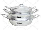 ARTC 3pcs Aluminum Frypan With Cover and Handles