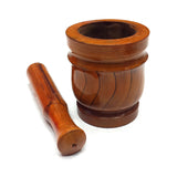 Wooden Mortar and Pestle Brown