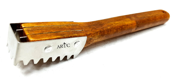 ARTC Heavy Duty Wood Handle Cleaning Tool, Fish Scales Remover, Fish Knife, Fish Scales Brush Shaver