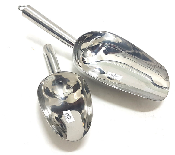 Stainless Steel Ice Scoop shovel Ice Scraper Food Buffet Candy Bar Ice Scoops Flour Shovel
