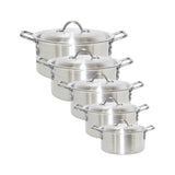 5 Pieces Anodized Aluminium CookWare cooking pot Set With Lid