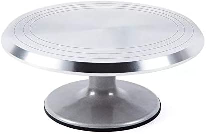 Turntable,Cake Stand, Stainless Steel Smooth Rotating Turntable For Cake  Decoration Round at Rs 1200/piece, Rotating Cake Stand in Pune