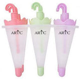 ARTC® 6 Pcs Umbrella Shape Plastic Ice Cream Mold BPA Free