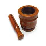 Wooden Mortar and Pestle Brown