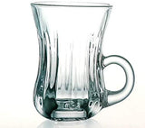 ARTC Arabic English Glass Tea Cup 6 PCs Set