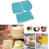 3Pcs Plastic Cake Scraper and Baking Pastry Tools