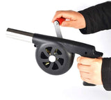 Manually Camping Hand Powered BBQ Fan Air Blower