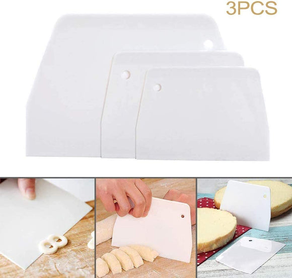 ARTC Dough & Bowl Plastic Scrapers Set of 3