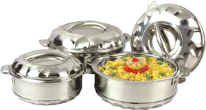 3 Pieces Stainless Steel Hotpot