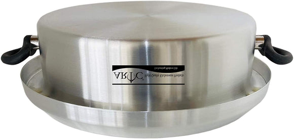 Ayda Pure Aluminium Mandi Biryani Cooking Pot Or Steamer Pot Silver 35Cm35  Cm Silver