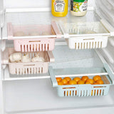 ARTC 4pcs Refrigerator, Fridge Drawer Storage Shelf Rack Basket - ( Multicolor )