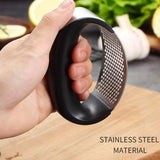 ARTC Multi-Function Stainless Steel Manual Curved Garlic Presser, Slicer, Chopper Gadgets Tool