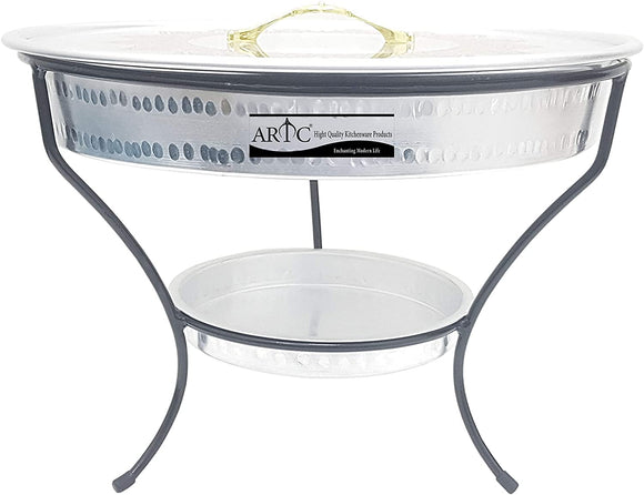 ARTC® Breakfast serving tray or Dry fruit Serving dish 7 partition with stand 40cm