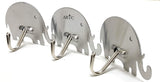 ARTC Self Adhesive Stainless Steel Elephant Shaped Hooks and Hangers 3pcs Set - 33675