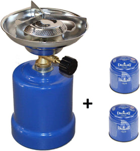 Portable gas stove with 2 gas Cartridges
