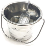 ARTC Stainless Steel Ice Bucket ,Cooler With Small Aluminum Ice Scoop Shovel - 2 Liter