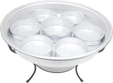ARTC® Breakfast serving tray or Dry fruit Serving dish 7 partition with stand 40cm