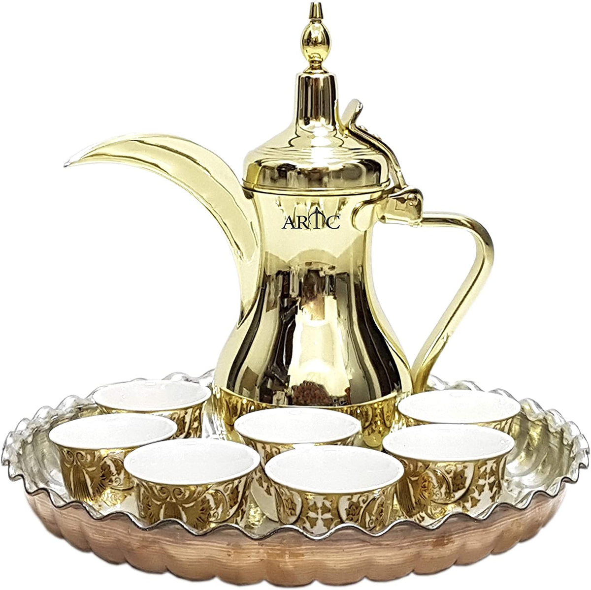 Cawa ARTC® 14 Pieces Vintage Style Arabic Coffee (Qawa) Serving Set – ARTCmart