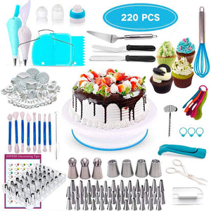 220pcs Cake Decorating Tools Supplies Kit