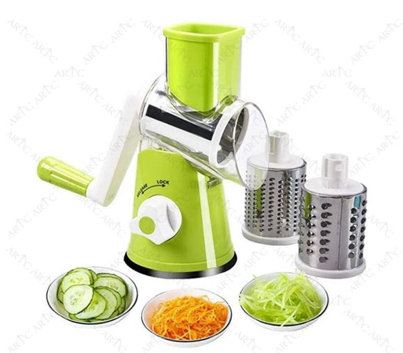 ARTC 3 in 1 Tabletop Rotary Round Drum Grater